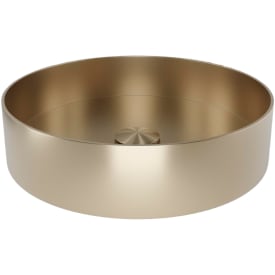 Scandtap Rare R håndvask, Ø37,5 cm, børstet guld