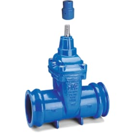 AVK 225 mm muffeventil til PVC-rør, PN16