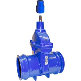 AVK 250 mm muffeventil til PVC-rør, PN16
