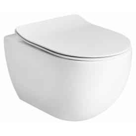 Lavabo Glomp væghængt toilet, uden skyllekant, mat hvid