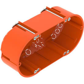 Forfradåse dobbel, Eurodåse halogenfri, dybde 47mm, plade 5-40mm, HG 47-DV