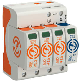 Transientbeskyttelse V50 3-polet+NPE, 280V, type 1+2