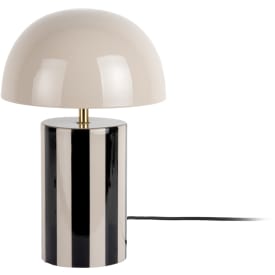 Leitmotiv Rayado bordlampa, randig svart