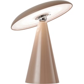 Leitmotiv Phoebe genopladelig bordlampe, brun