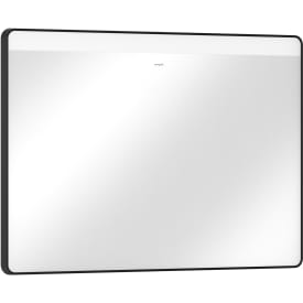 Hansgrohe Xarita Lite Q spegel med belysning, 100x70 cm, svart