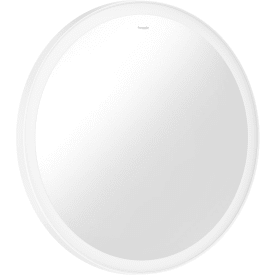 Hansgrohe Xarita Lite S spegel med belysning, Ø70 cm, vit