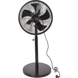 Gulvventilator, Ø45 cm, justerbar højde, sort