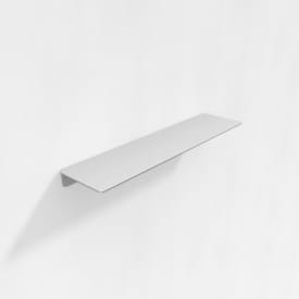 Aloop X hylde, 119,5x15 cm, mat aluminium