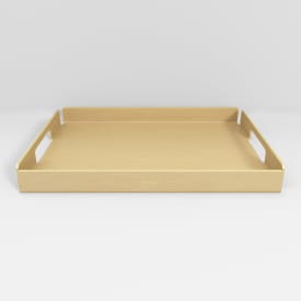 Aloop X small bakke, 23x30,5 cm, børstet guld