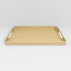 Aloop X medium bakke, 28x40,5 cm, børstet guld
