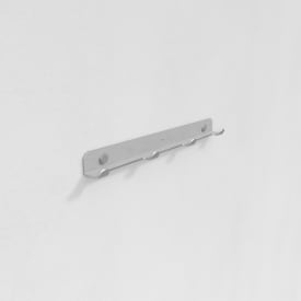 Aloop X 4 knagerække, 37,5 cm, mat aluminium