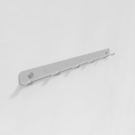 Aloop X 6 knagerække, 57,5 cm, mat aluminium