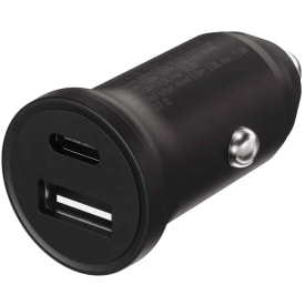 Vivanco X20 billaddare, USB-C PD/USB-A, svart
