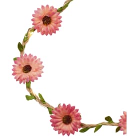 Sirius Flora Sommerblomster lyskæde, 2 meter, rosa