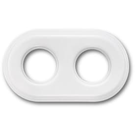 Fontini Garby Colonial ramme, 2 moduler, vitt porslin