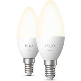 Philips Hue White kertepære B39 E14 2-pak
