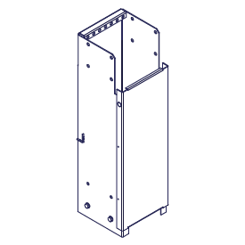 Forlængersæt til Trilite P12 XL, 1000mm d=250 grå Kl II