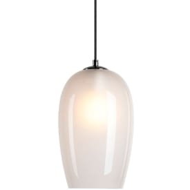 SLV Pantilo Oval pendel, hvid/krom
