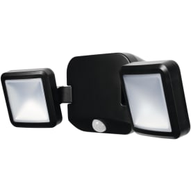 Osram udendørs batteri spot med sensor, 10W. 4000K, sort