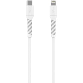 Fixed Liquid Silikone kabel USB-C/Lightning 1,2M, hvid