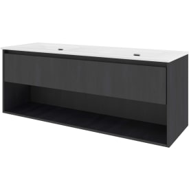 Sanibell Proline møbelpakke, 141x46,8 cm, sort eik