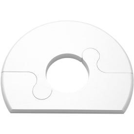 Alu Fit rosett, 15 mm, børstet hvit
