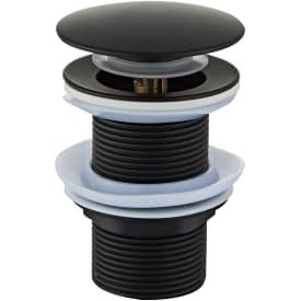 Zen Sanitary bottenventil, push-open, svart