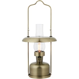 Markslöjd Fanos genopladelig bordlampe, messing
