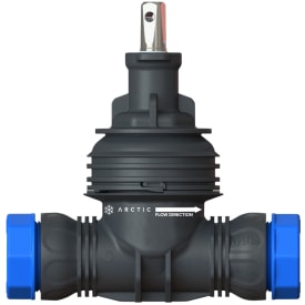 Isiflo Eco Line Artic T201 bakkekran, frostsikker, kompositt, 32 mm, sort