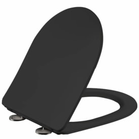 Lavabo Studio slim toalettsete, med myktlukkende hengsler, sort matt