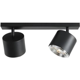 Aldex Bot taklampe, 2xGu10, 10 W, sort