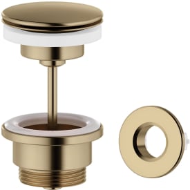 Damixa bottenventil, push-open, borstad brons