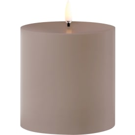 Uyuni udendørs LED bloklys, sandfarvet