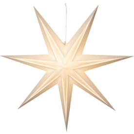 Star Trading Holly adventsstjärna med ljus, 95 cm, vit