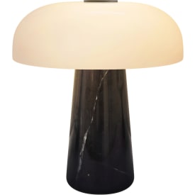 Dtfp Glossy genopladelig bordlampe, sort marmor