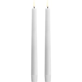 Uyuni LED kronelys, batteri, hvid