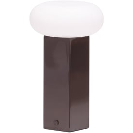 Hübsch Low uppladdningsbar bordslampa, brun