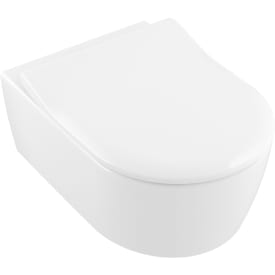 Villeroy & Boch Avento toalettpakke, med sete, CeramicPlus, hvit