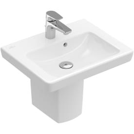 Villeroy & Boch Subway 2.0 vegghengt servant, overløp, 50x40 cm, hvit