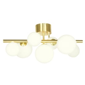 Aneta Lighting Molekyl loftlampe, messing/hvid