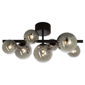 Aneta Lighting Molekyl loftlampe, sort/røgfarvet
