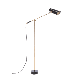 Northern Birdy gulvlampe, sort/messing