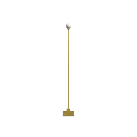 Northern Snowball genopladelig gulvlampe, messing