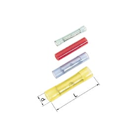 100 stk Isolert stikkontakt blå 1,5-2,5 mm² A2527SK