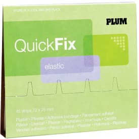QuickFix elastic plasterrefil til plasterdispenser, 45 stk.