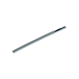 Flad plastledning PKLF 2x0,75 mm², Sort