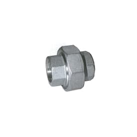 Rustfri union m/muffe 1/2"