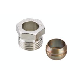 Danfoss Klemringsfittings til stål- og kobberrør G 1/2" - 14mm. (pakke á 10 stk.)