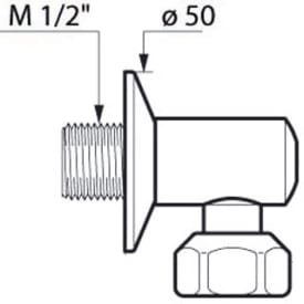 CMA-VINKELJUSTERING M/AFSP 1/2&quot;