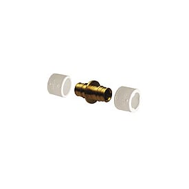 Uponor Q&E skjøtemuffe, 28x28 mm, messing